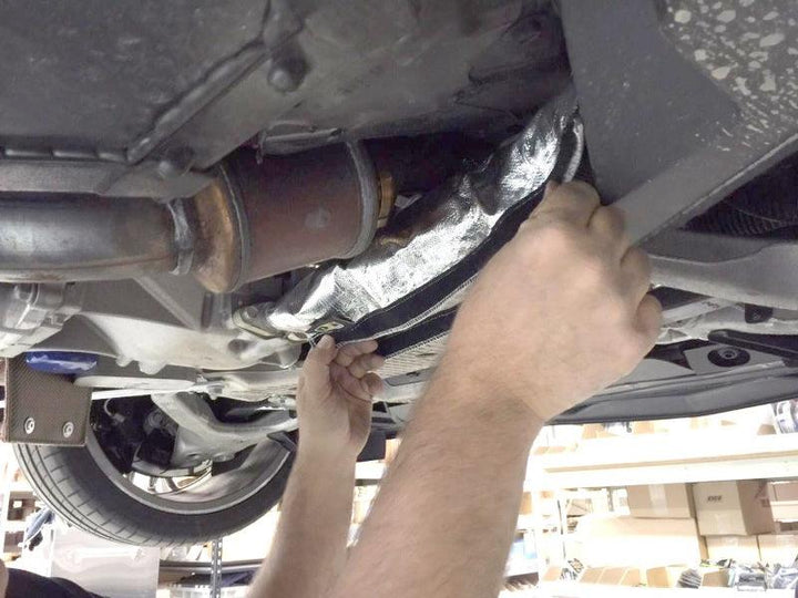 DEI Corvette C7 Oil Cooler Line Sleeves 2in - 2-1/2in x 18in Heat Shroud - Attacking the Clock Racing