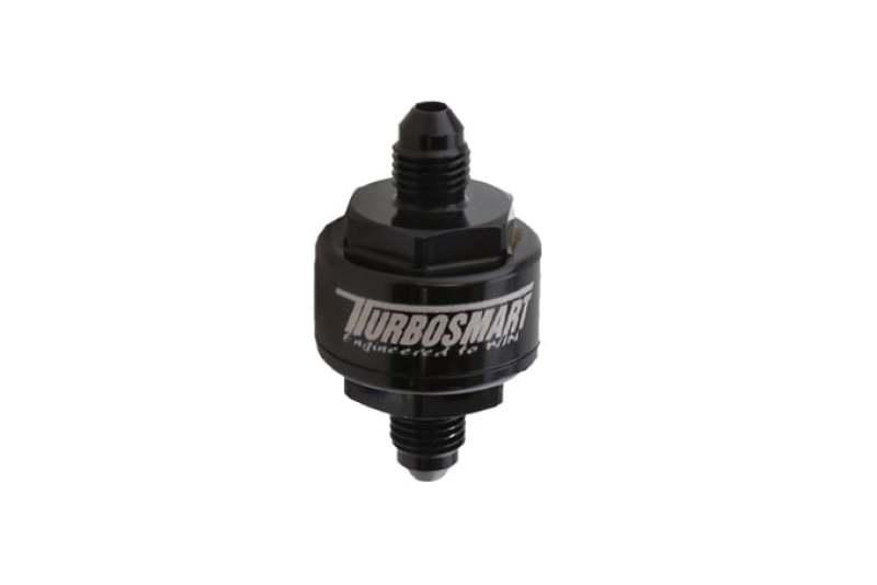 Turbosmart Billet Turbo Oil Feed Filter w/ 44 Micron Pleated Disc AN-3 Male Inlet - Black - Attacking the Clock Racing