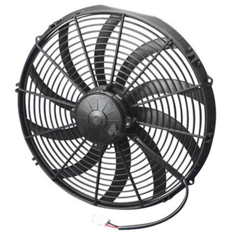 SPAL 1959 CFM 16in High Performance Fan - Push/Curved (VA18-AP71/LL-59S) - Attacking the Clock Racing