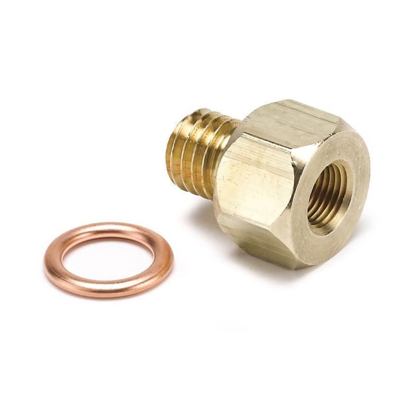 Autometer Metric Electric Temperature or Pressure Adapter - 1/8in NPT to M12x1.75 - Attacking the Clock Racing