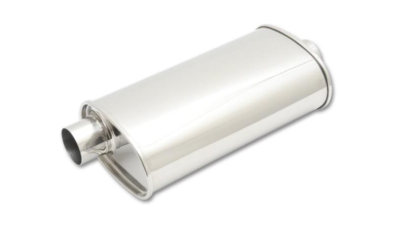 Vibrant StreetPower Oval Muff 5in x 9in x 15in long body 3in inlet I.D. x 3in outlet Offset-Center - Attacking the Clock Racing