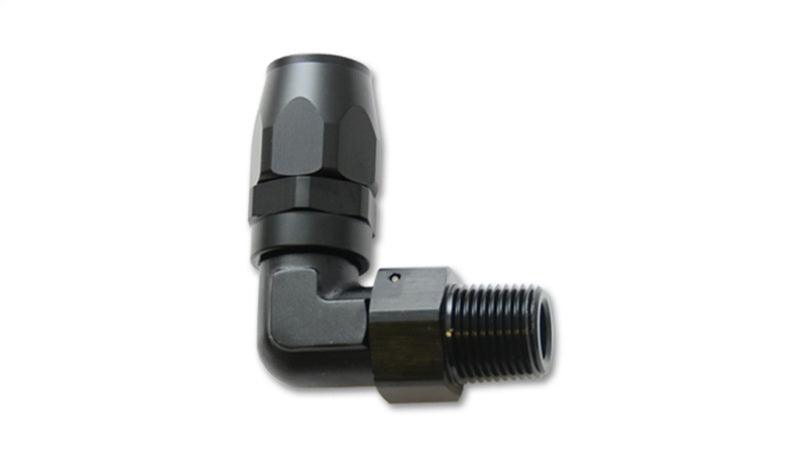 Vibrant Male NPT 90 Degree Hose End Fitting -8AN - 1/2 NPT - Attacking the Clock Racing