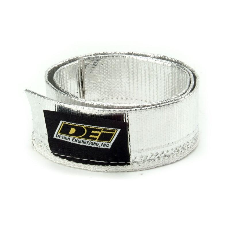 DEI Heat Sheath 1-1/4in I.D. x 3ft - Aluminized Sleeving - Sewn Edge - Attacking the Clock Racing