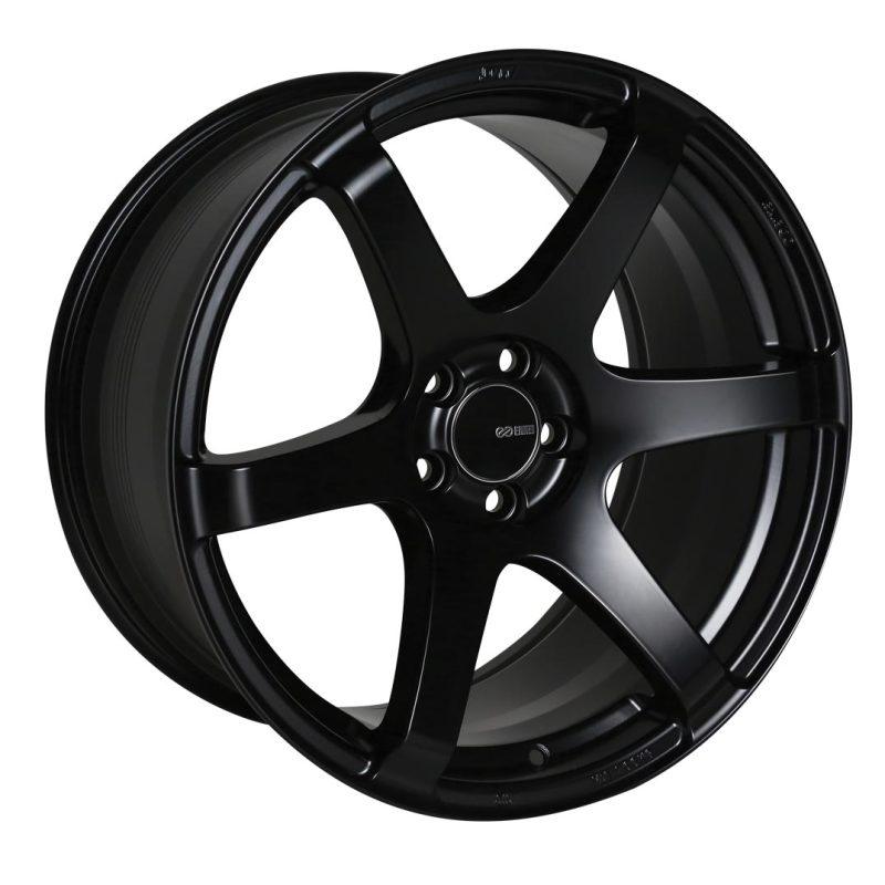 Enkei T6S 18x8.5 25mm Offset 5x114.3 Bolt Pattern 72.6 Bore Matte Black Wheel - Attacking the Clock Racing