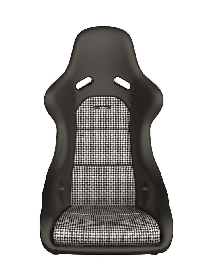 Recaro Classic Pole Position ABE Seat - Black Leather/Pepita Fabric - Attacking the Clock Racing