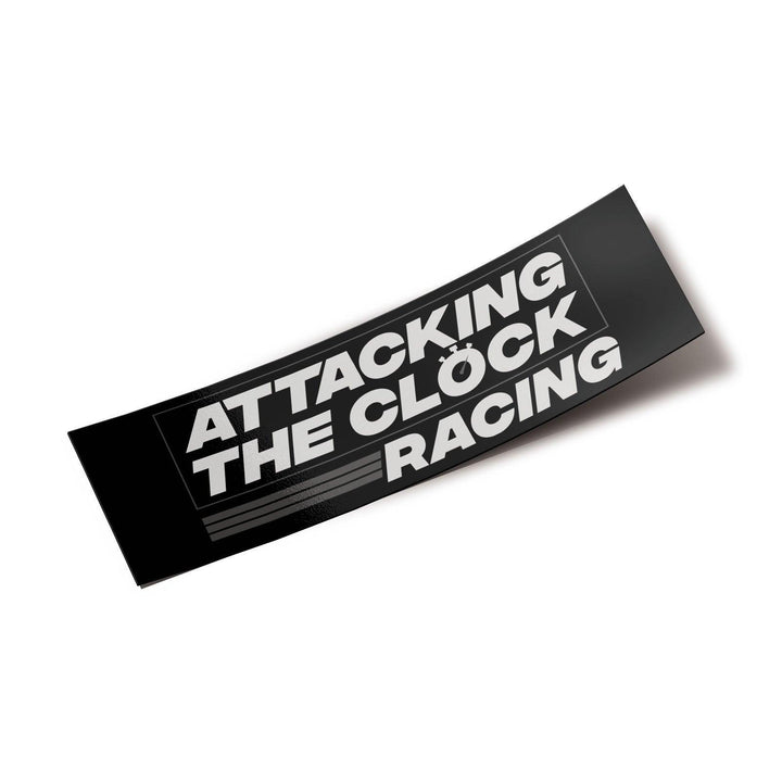 Attacking the Clock Racing Logo Sticker - Attacking the Clock Racing