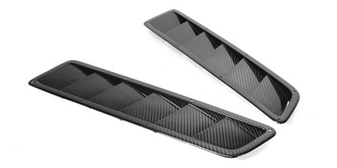 APR Performance Carbon Fiber Universal Narrow Hood Vents (pair) - Attacking the Clock Racing