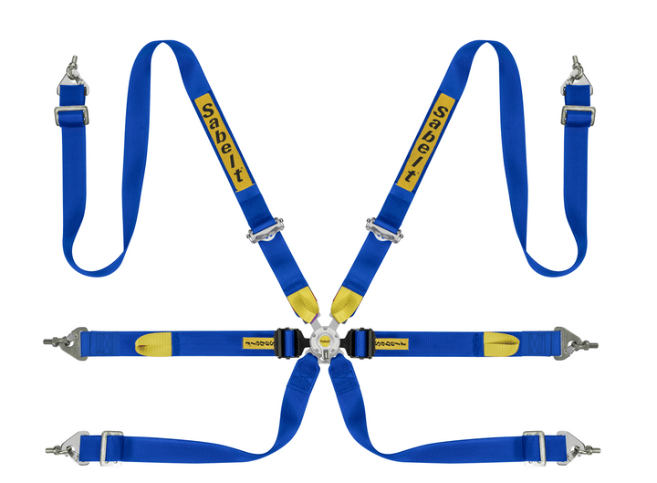 Sabelt Enduro Series Silver 6-Point Harness - Attacking the Clock Racing