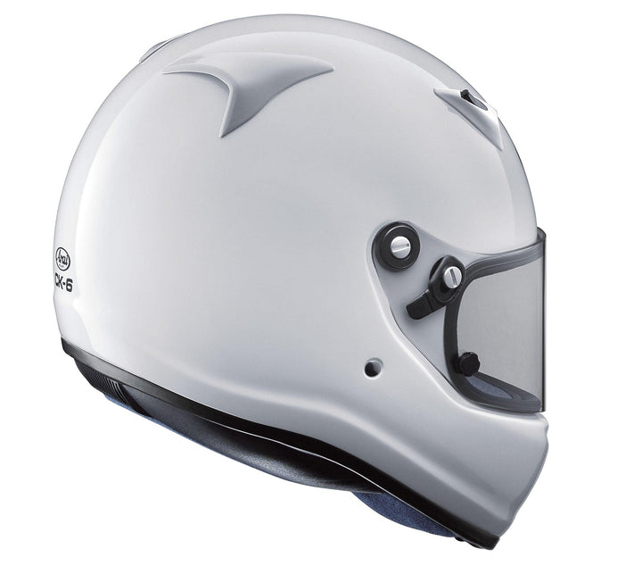 Arai CK-6 Youth Helmet - SNELL CMR-2016 - White - Attacking the Clock Racing