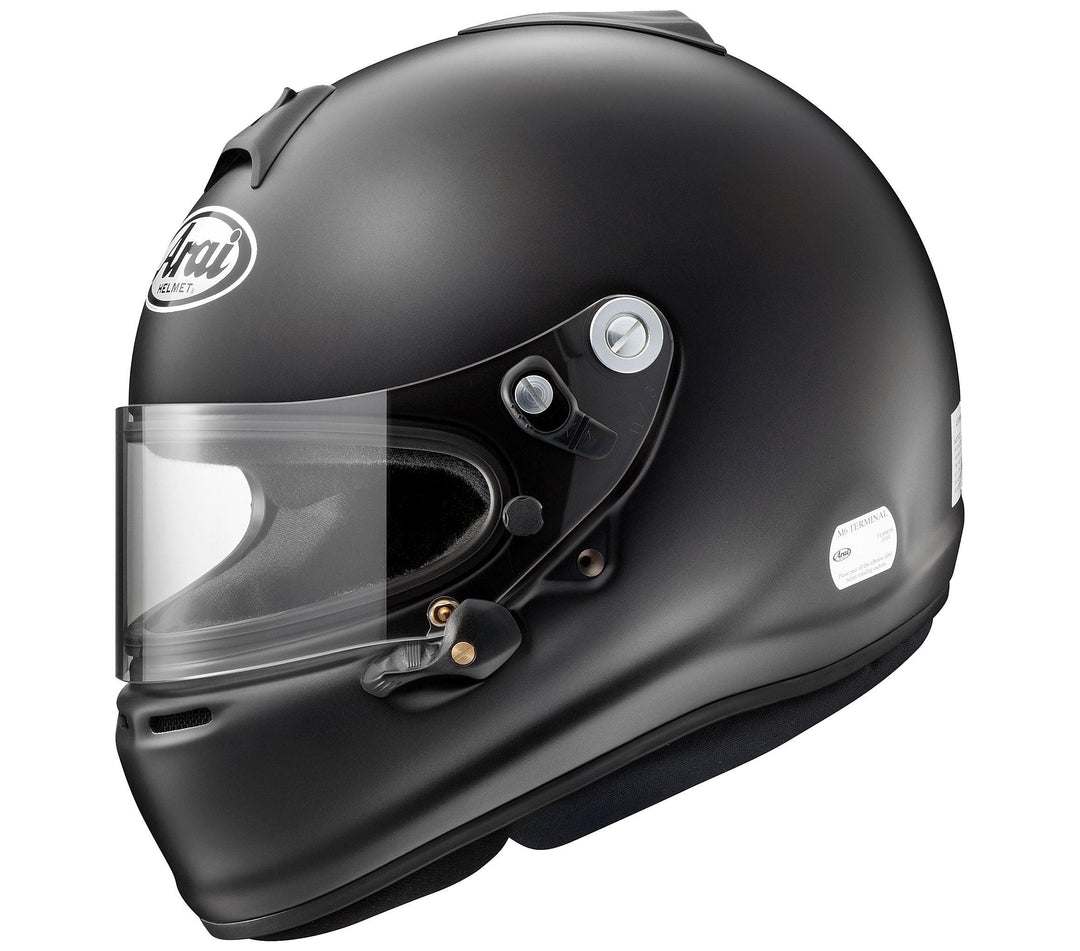 Arai GP-6S Helmet - FIA 8859-2015 / SNELL SA-2020 - Black Frost - Attacking the Clock Racing