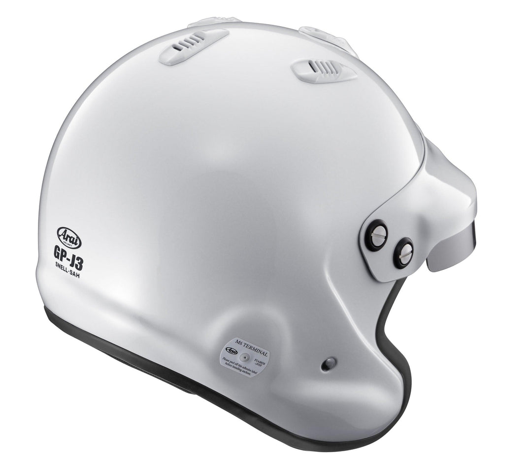 arai helmet 2015 Sebastian Vettel Mexico/Brazil GP Ferrari GP6 F1 Media Helme groundbreaking PBcLc (Peripherally Belted Complex Laminate) shell construction Arai GP-7 SA2020 Helmet, Black