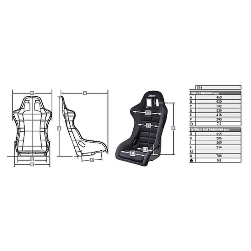 Sabelt GT3 Racing Seat - Attacking the Clock Racing