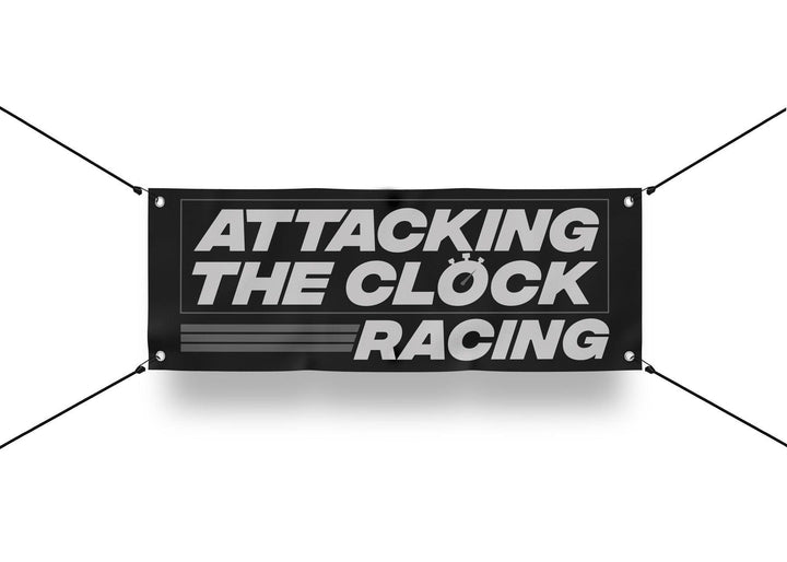 ATC Logo Shop Banner - Attacking the Clock Racing