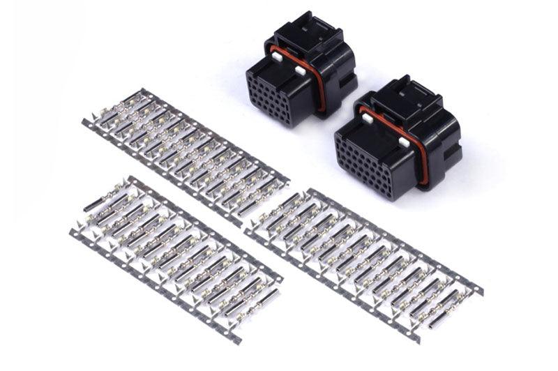 Haltech Plug and Pins Only - AMP 26 & 34 Pin 4 Row 3 Keyway Superseal Connector Set - Attacking the Clock Racing