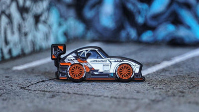 LEEN Customs x ATC Racing 240z Pikes Peak Edition Enamel Pin (2021) - Attacking the Clock Racing