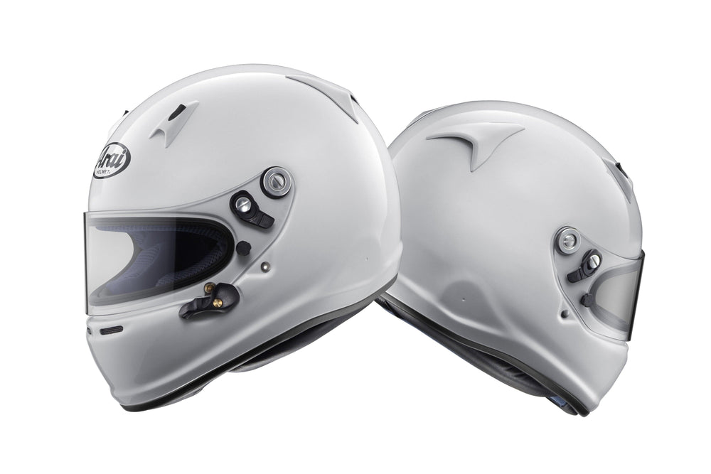 Arai SK-6 Helmet - SNELL K-2020 - White - Attacking the Clock Racing