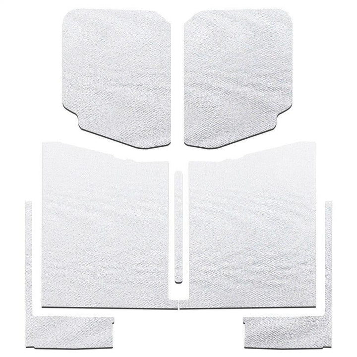DEI 20-22 Jeep Gladiator JT 4-Door Boom Mat Complete Headliner Kit - 7 Piece - White - Attacking the Clock Racing