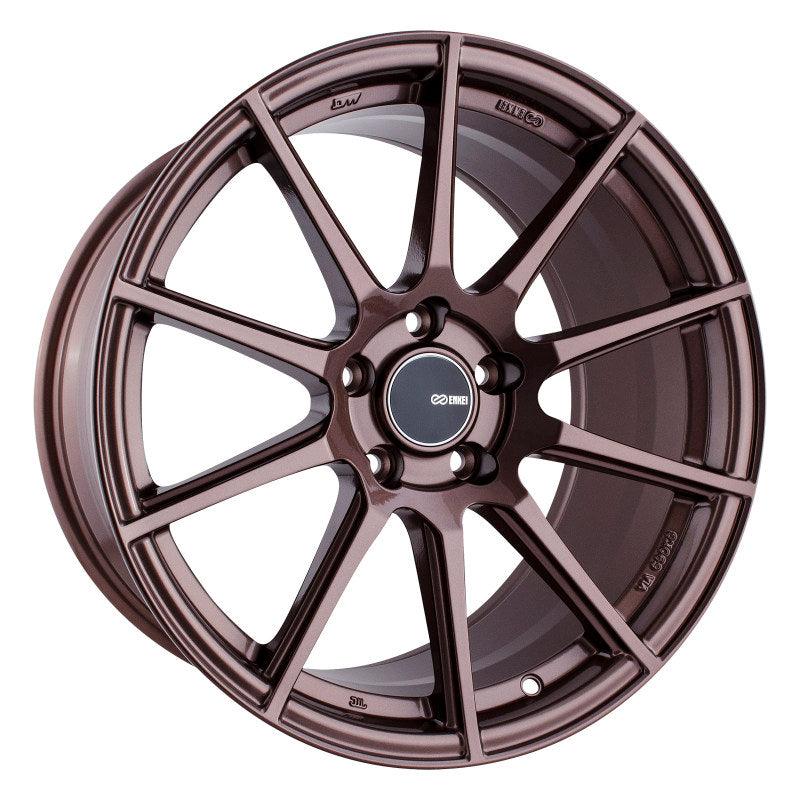 Enkei TS10 18x9.5 35mm Offset 5x114.3 Bolt Pattern 72.6mm Bore Dia Copper Wheel - Attacking the Clock Racing