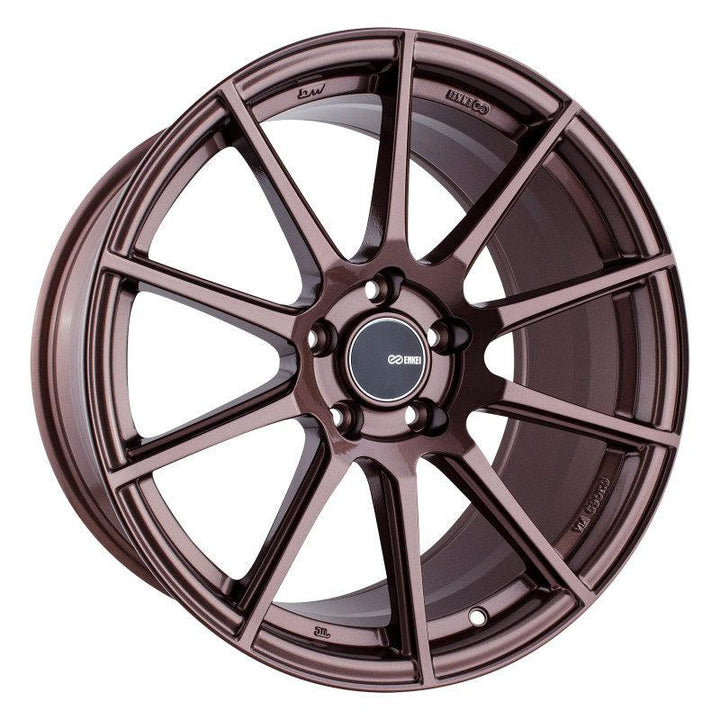 Enkei TS10 18x9.5 35mm Offset 5x114.3 Bolt Pattern 72.6mm Bore Dia Copper Wheel - Attacking the Clock Racing