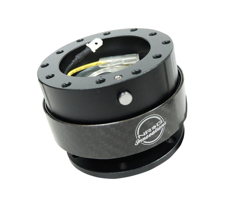 NRG Quick Release Gen 2.0 - Black Body / Black Carbon Fiber Ring - Attacking the Clock Racing