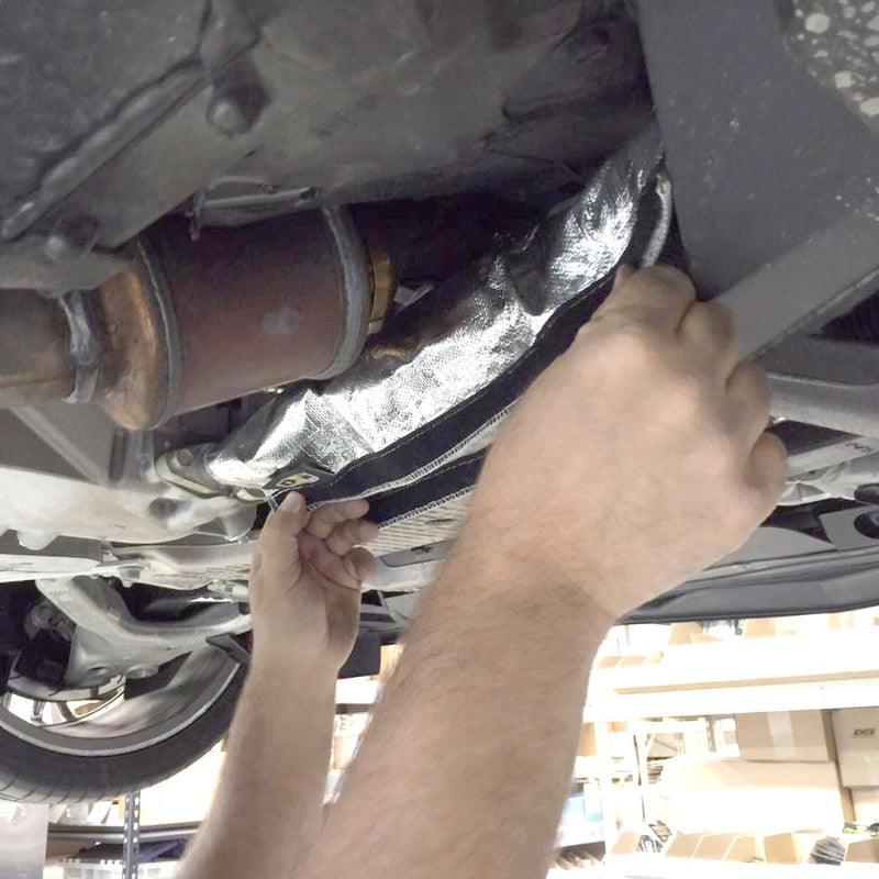 DEI Corvette C7 Oil Cooler Line Sleeves 2in - 2-1/2in x 18in Heat Shroud - Attacking the Clock Racing