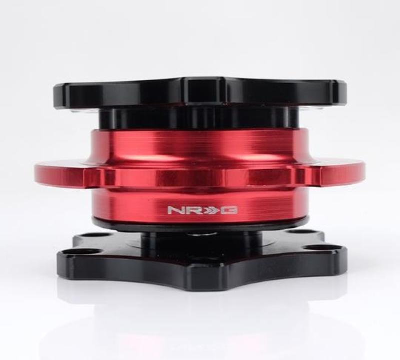 NRG Quick Release SFI SPEC 42.1 - Shinny Black Body / Red Shinny Ring - Attacking the Clock Racing