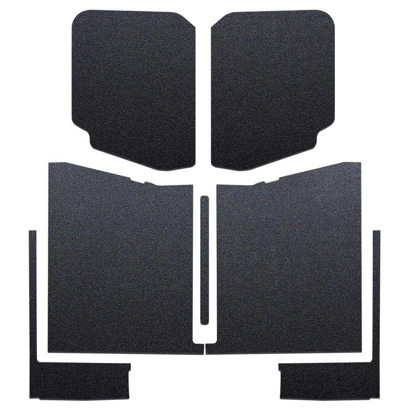 DEI 20-22 Jeep Gladiator JT 4-Door Boom Mat Complete Headliner Kit - 7 Piece - Black - Attacking the Clock Racing