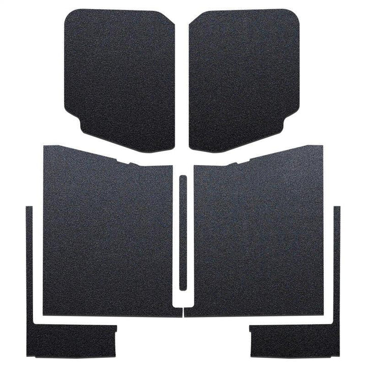 DEI 20-22 Jeep Gladiator JT 4-Door Boom Mat Complete Headliner Kit - 7 Piece - Black - Attacking the Clock Racing