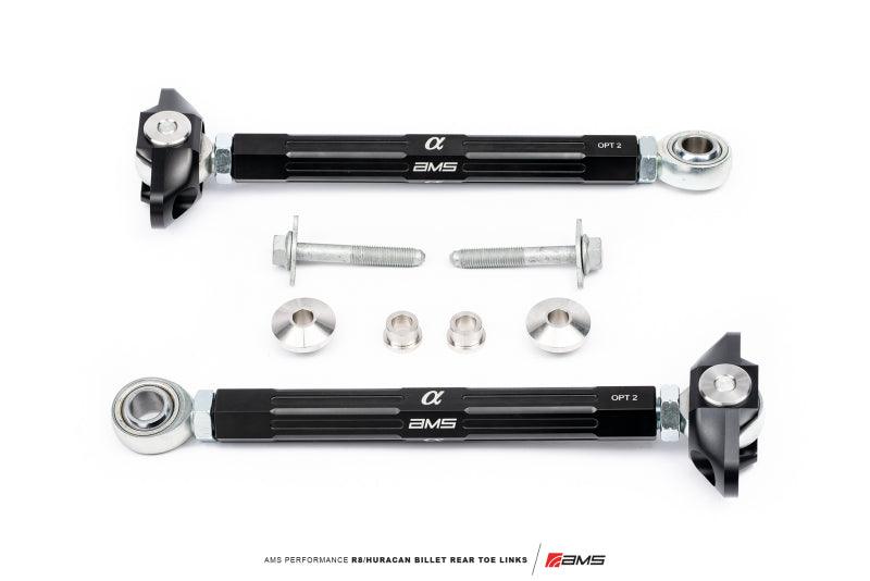 AMS Performance 2015+ Lamborghini Huracan AWD Only Billet Rear Toe Links - Attacking the Clock Racing