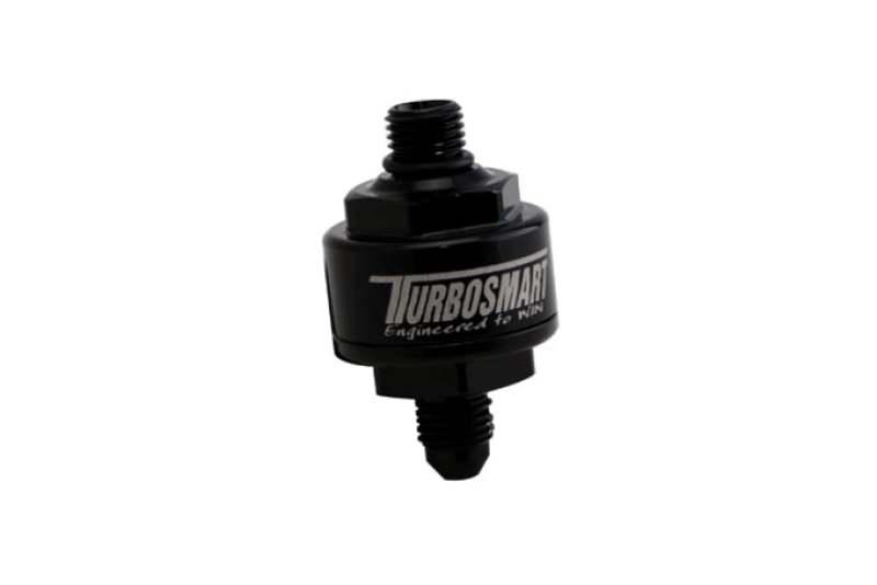 Turbosmart Billet Turbo Oil Feed Filter w/ 44 Micron Pleated Disc AN-4 Male to AN-4 ORB- Black - Attacking the Clock Racing