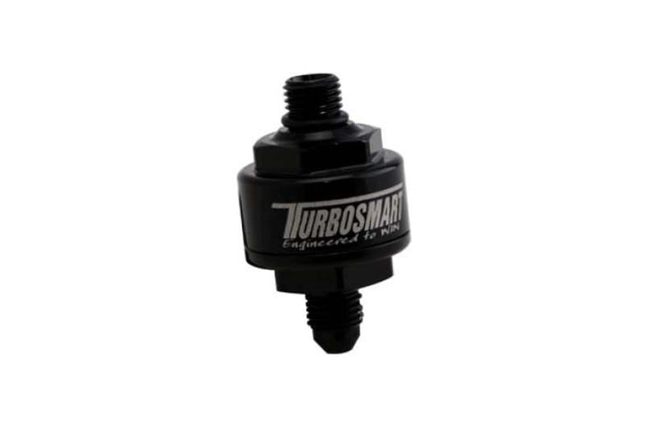 Turbosmart Billet Turbo Oil Feed Filter w/ 44 Micron Pleated Disc AN-4 Male to AN-4 ORB- Black - Attacking the Clock Racing