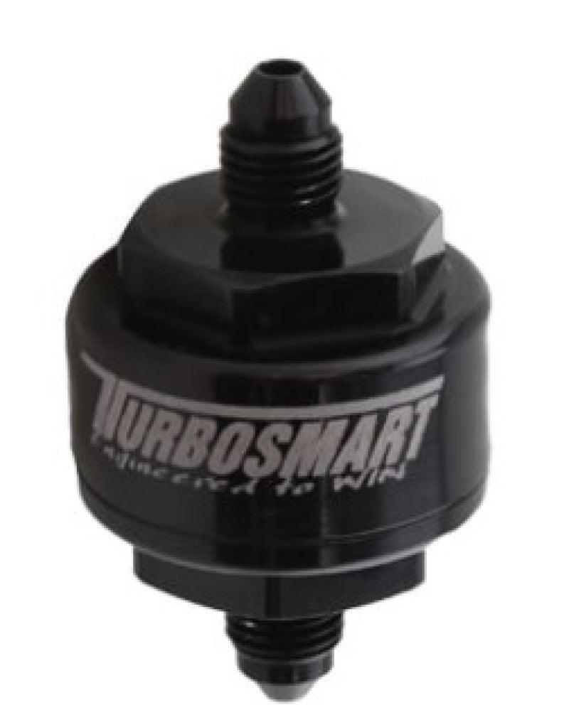 Turbosmart Billet Turbo Oil Feed Filter w/ 44 Micron Pleated Disc AN-4 Male Inlet - Black - Attacking the Clock Racing