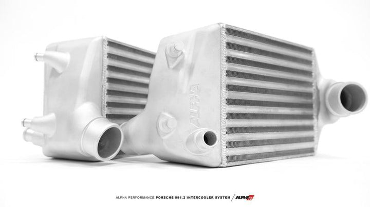 AMS Performance Porsche 997.2TT Alpha Intercooler System (For Stock Framed Turbos) - Attacking the Clock Racing
