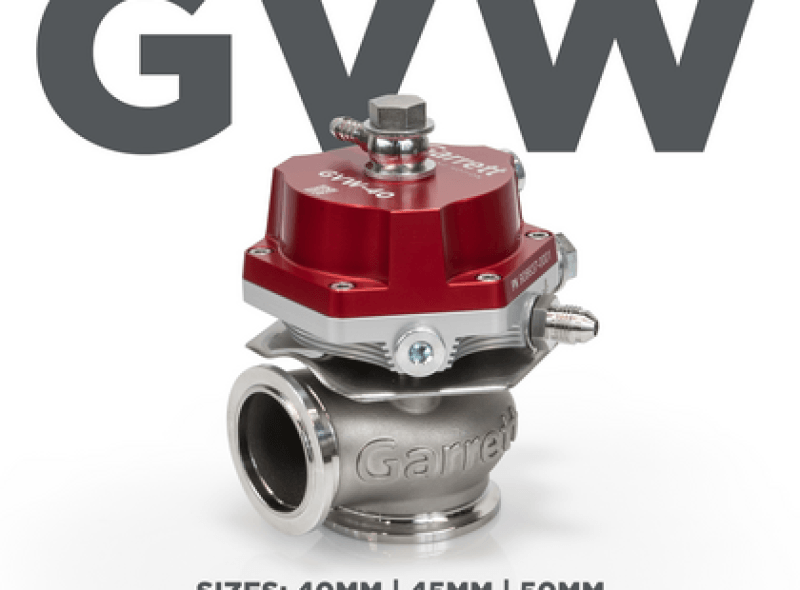 Garrett GVW-40 40mm Wastegate Kit - Red