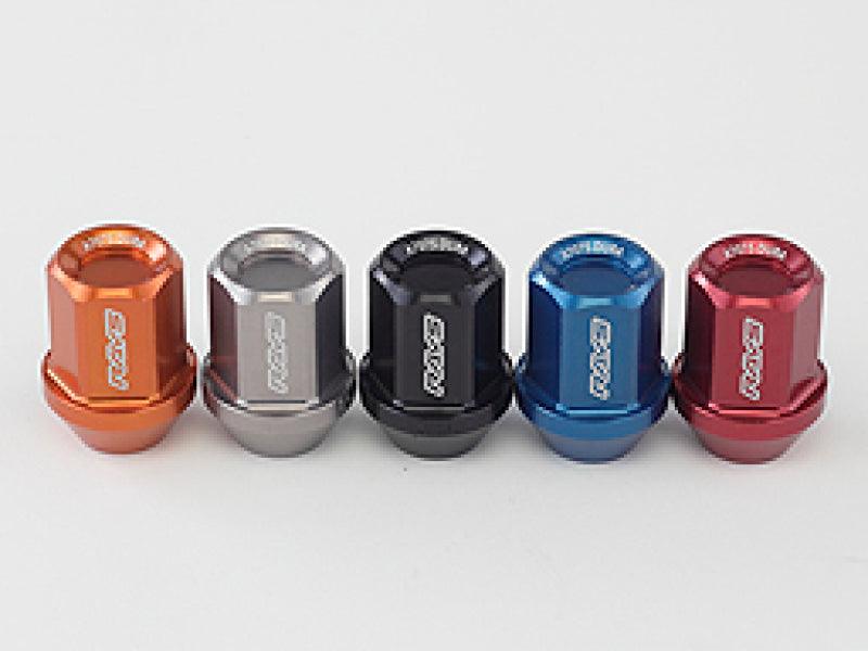 Rays Dura-Nut L32 Straight Type 12x1.25 Lug Nut Set 16 Lug 4 Lock Set - Orange - Attacking the Clock Racing