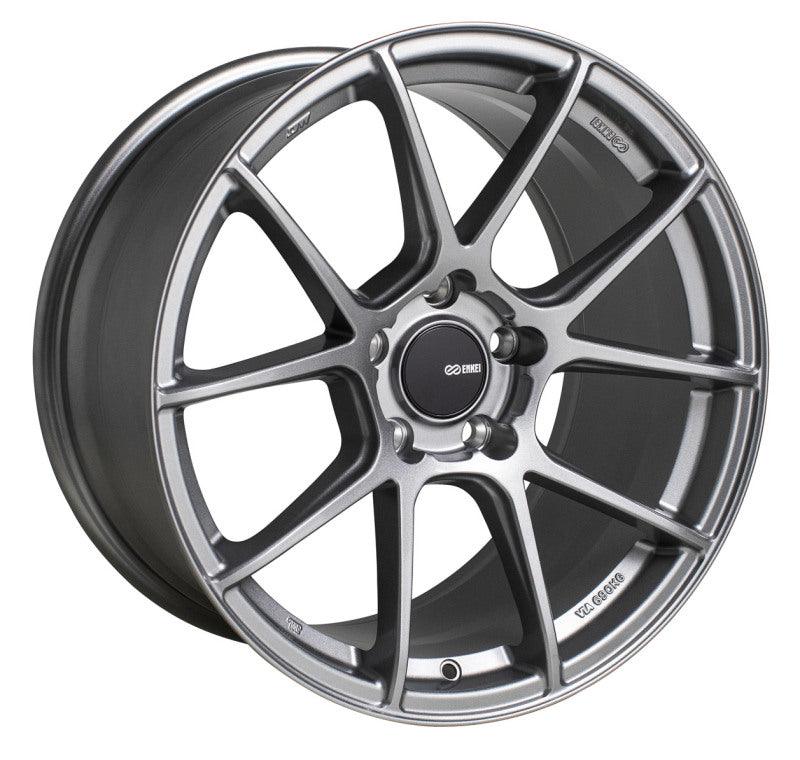 Enkei TS-V 18x8.5 5x120 38mm Offset 72.6mm Bore Storm Grey Wheel - Attacking the Clock Racing