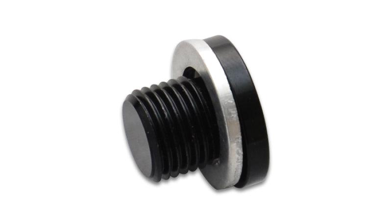 Vibrant M12 x 1.25 Metric Aluminum Port Plug with Crush Washer - Attacking the Clock Racing