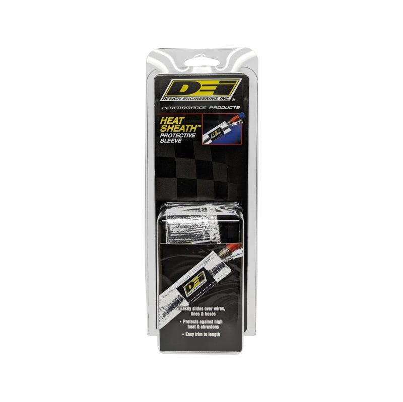 DEI Heat Sheath 1/2in I.D. x 3ft - Aluminized Sleeving - Sewn Edge - Attacking the Clock Racing