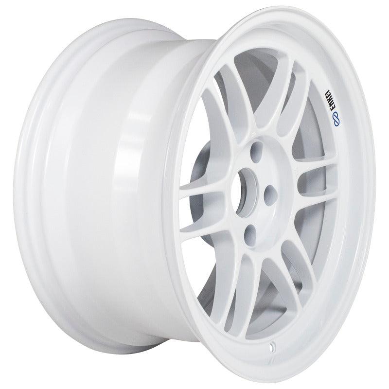 Enkei RPF1 17x9 5x114.3 22mm Offset 73mm Bore Vanquish White Wheel - Attacking the Clock Racing