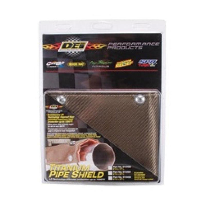 DEI Pipe Shield w/Stainless Steel Clamps - 6in x 12in - Titanium - Attacking the Clock Racing