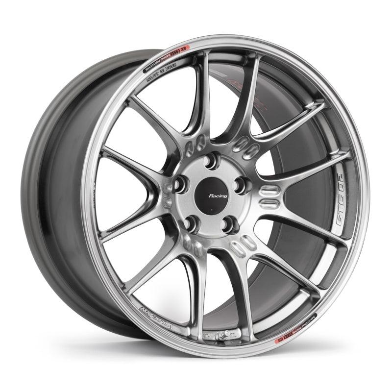 Enkei GTC02 19x9.5 5x112 27mm Offset 66.5mm Bore Hyper Silver Wheel - Attacking the Clock Racing