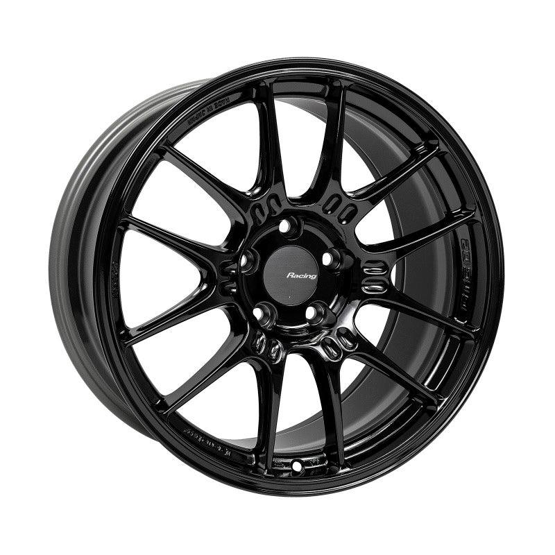 Enkei GTC02 18x9.5 5x114.3 40mm Offset 75mm Bore Gloss Black Wheel - Attacking the Clock Racing