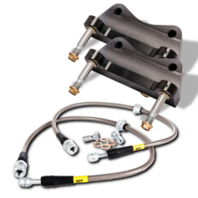 StopTech 08-13 Toyota Land Cruiser Front BBK w/ Red ST-65 Calipers Slotted 380x35mm Rotor - Attacking the Clock Racing