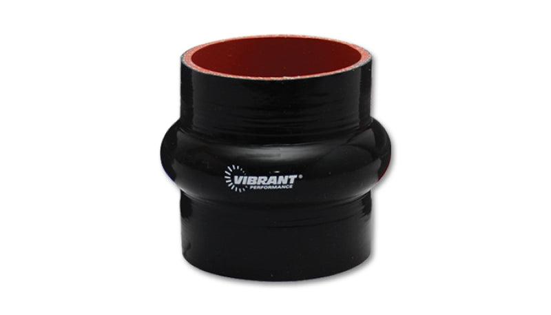 Vibrant 4 Ply Reinforced Silicone Hump Hose Connector - 4.5in I.D. x 3in long (BLACK) - Attacking the Clock Racing