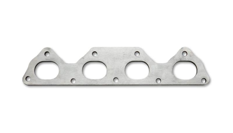 Vibrant Mild Steel Exhaust Manifold Flange for Honda/Acura B-Series motor 1/2in Thick - Attacking the Clock Racing