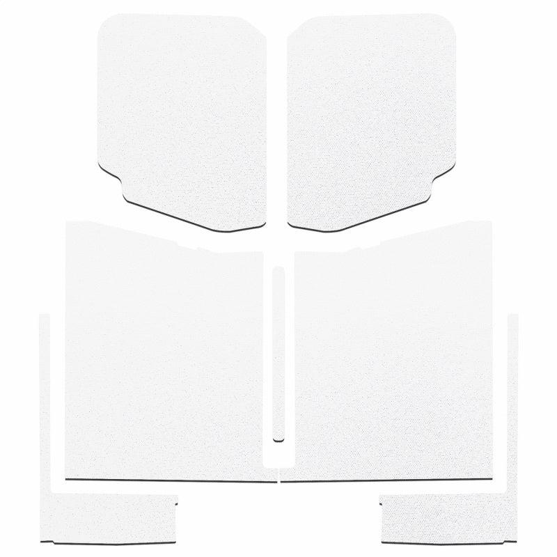 DEI 20-22 Jeep Gladiator JT 4-Door Boom Mat Complete Headliner Kit - 7 Piece - White - Attacking the Clock Racing