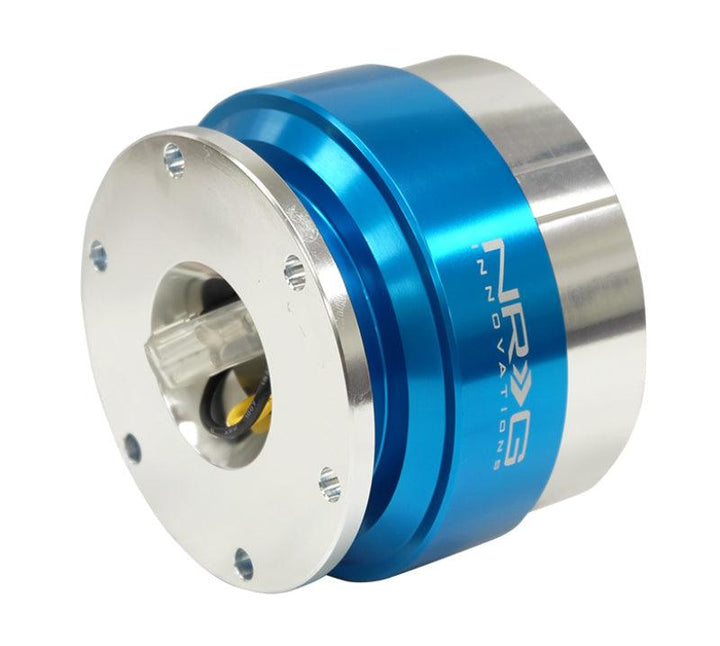 NRG Quick Release - Black Body/ Blue Chrome Ring - Attacking the Clock Racing