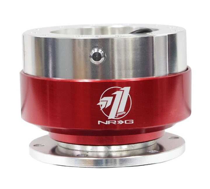 NRG Quick Release - Silver Body/ Red Chrome Ring - Attacking the Clock Racing