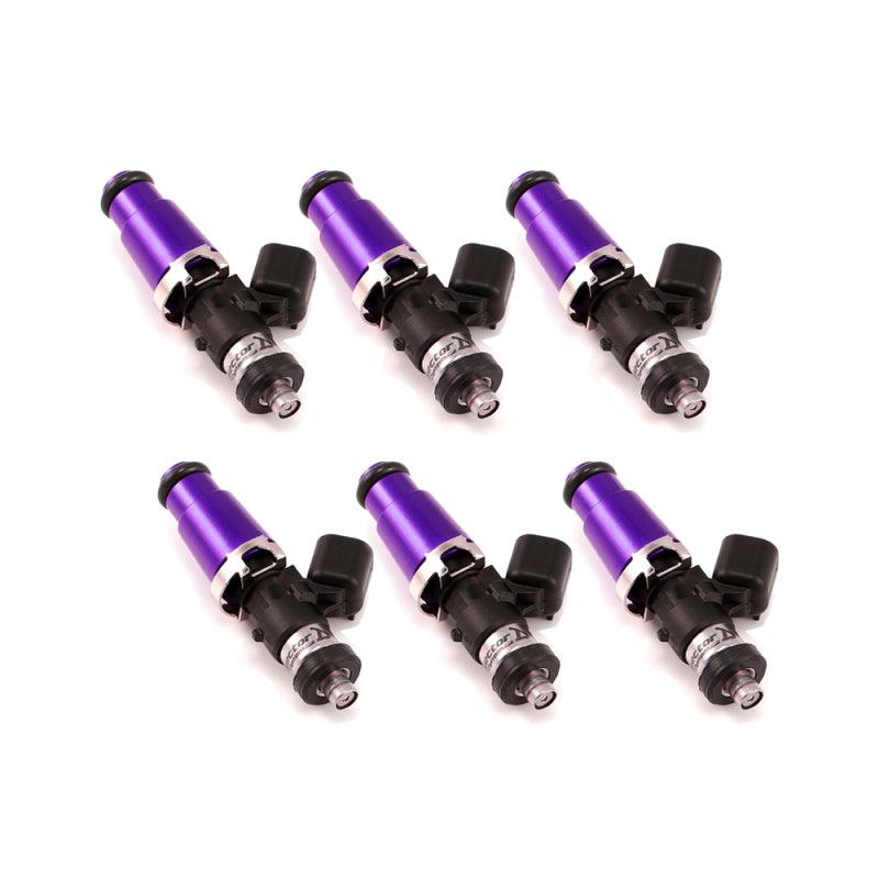 Injector Dynamics 1340cc Injectors - 60mm Length - 14mm Purple Top - Denso Lower Cushion (Set of 6) - Attacking the Clock Racing