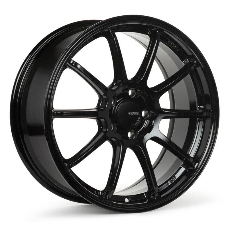Enkei TRIUMPH 18x9.5 5x100 45mm Offset Gloss Black Wheel - Attacking the Clock Racing